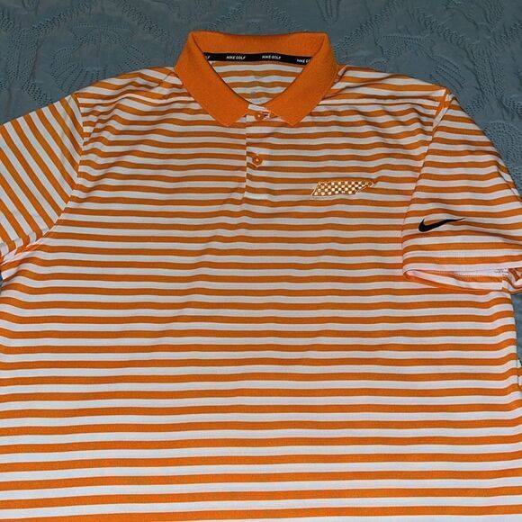 Nike Golf Tennessee Volunteers Vols football Polo shirt checkerboard State of TN - Picture 6 of 8